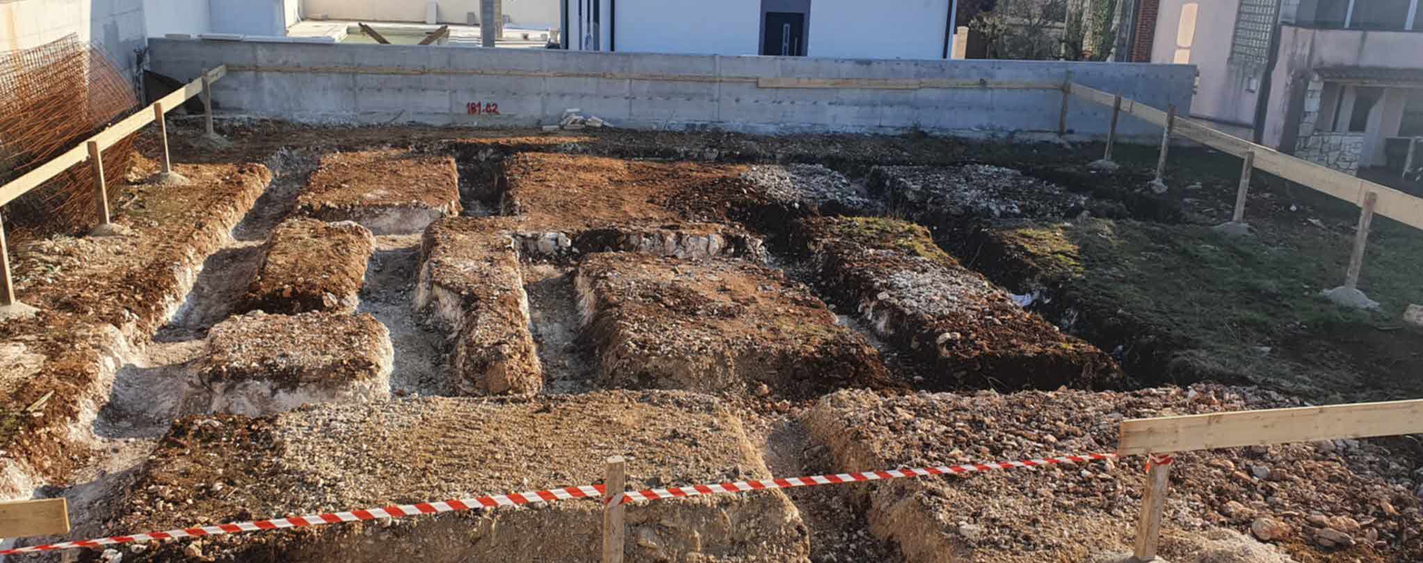 Iskop trakastih temelja